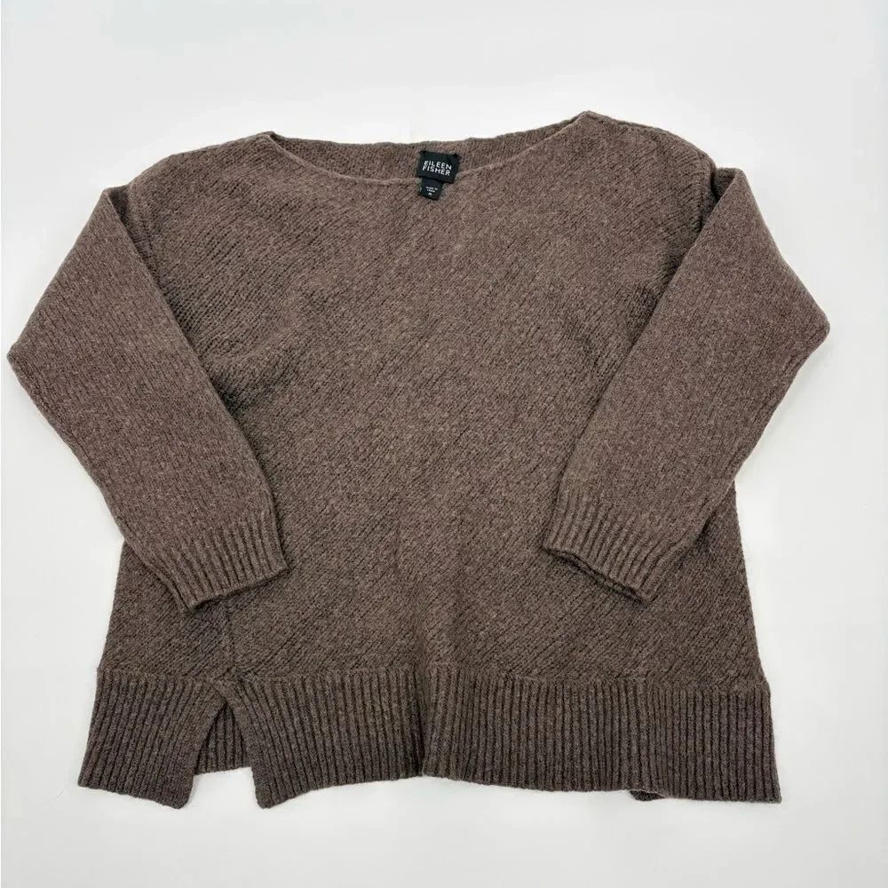 Eileen fisher | Brown wool blend Women's Sweater - medium
